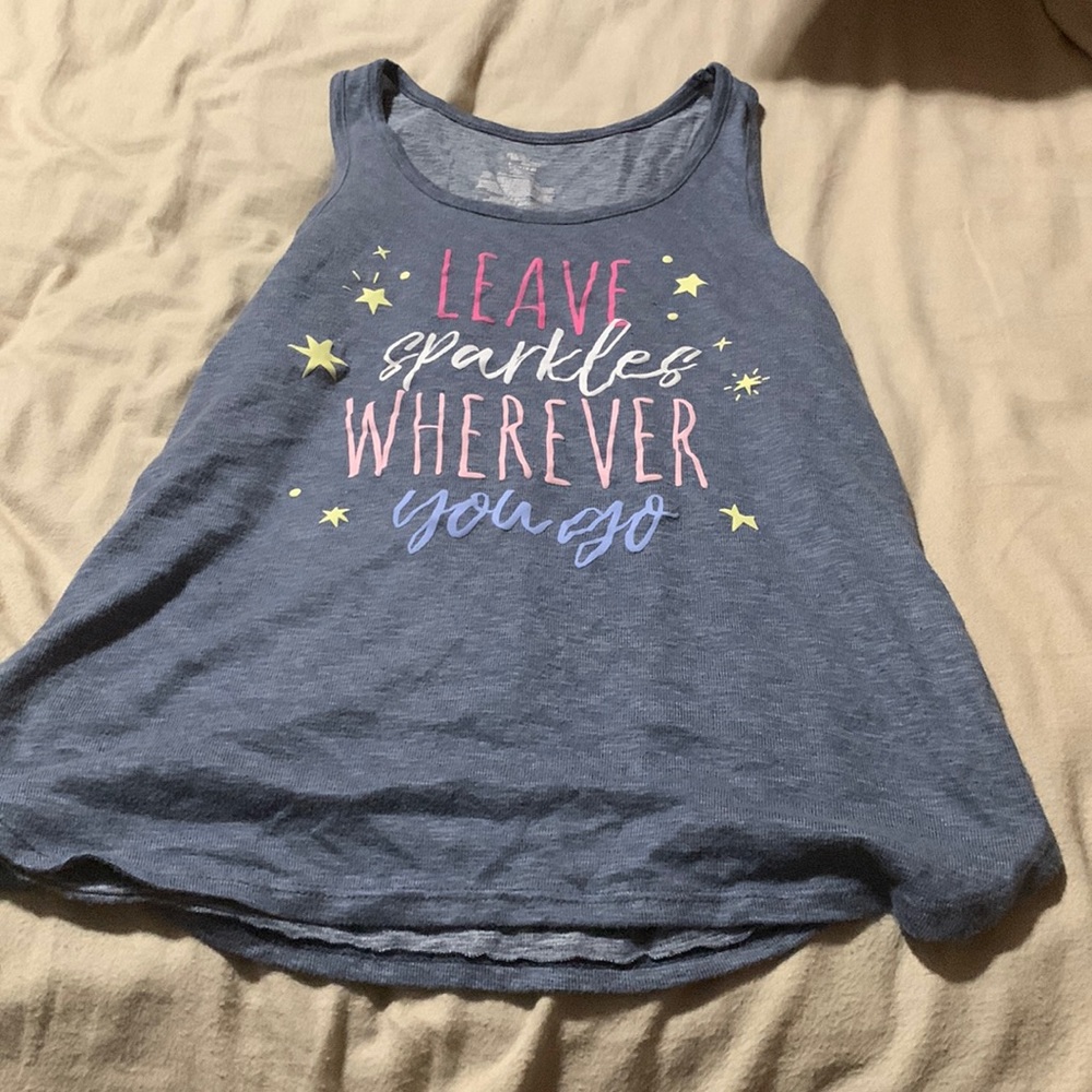 Gray pajamas tank top